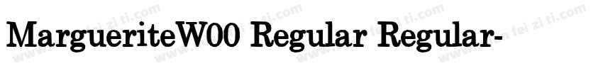 MargueriteW00 Regular Regular字体转换